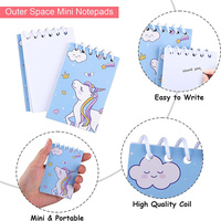 Carnets miniatures licorne en gros, petits carnets à spirale licorne, carnets de notes, cadeaux de fête licorne