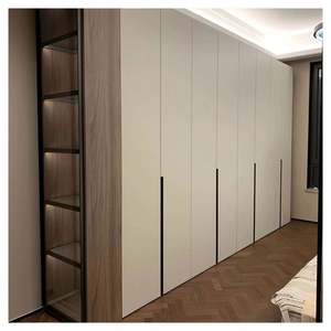 Armoire de chambre à coucher avec miroir de dressing complet, meubles en bois modulaires modernes, dressing avec tiroir pour rangement - Product Image 6