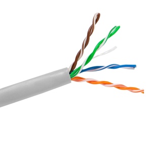 Caja de <span class=keywords><strong>cable</strong></span> de red Ethernet de cobre para uso en interiores CAT5e <span class=keywords><strong>UTP</strong></span> 305m gris para CCTV, teléfonos VOIP - Product Image 1
