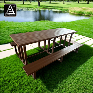 Smart Sports Camping Garden <b>Table</b> <b>and</b> Chair Aluminum Dining <b>Table</b> <b>Outdoor</b> Park Powder Coated Aluminum Picnic <b>Table</b> With <b>Benches</b> - Product Image 3