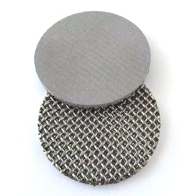 Sintered Wire Mesh Microporous Filter Disc Customizable Dimensions 3-15000 Micron Aperture Thickness for Liquid/Solid Filtration