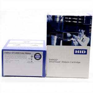 Cartouche demi-panneau HID <span class=keywords><strong>Fargo</strong></span> 45114 YMCKO avec rouleau de nettoyage - 350 images pour la série d'imprimantes DTC4000 - Product Image 1