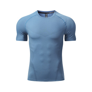 OEM Customized Nylon Spandex Lightweight Skinny Fit Summer Breathable Eco-Friendly Anti-Bacterial Workout Training Compression - Product Image 4