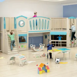 Montessori school play activities children play loft house indoor play zone equipment from Guangzhou China Supplier