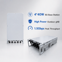 Estación Base 5G GNB para Exteriores de 1.5Gbps Ultra Rápida, 4x40W de Alta Potencia, Sub-6GHz N78 N41 N40 R16 R17, Modo SA, Baja Latencia, ENodeB IP66