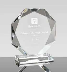 ADL-placa de cristal octogonal, trofeo de cristal en blanco, regalos de recuerdo de empresa, barato