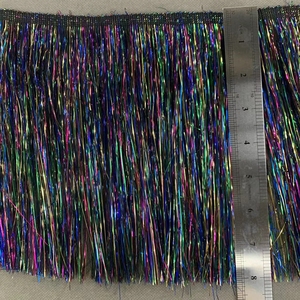 Zsy 20Cm 8 Inch Sáng Bóng Kim Loại Sân Khấu Ren Vải Ăn Mặc Màu Sắc Tươi Sáng Tua Rìa Cắt Tỉa Cho Nhà Dệt Trang Trí Sử Dụng - Product Image 4