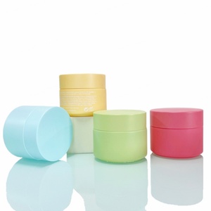 Custom Face Glass Cream <b>Jar</b> 20ml 30ml 50ml 100ml Matte Blue pink Yellow <b>Empty</b> Luxury Cosmetic Cream <b>Jar</b> Glass 50g 60g 100g - Product Image 2