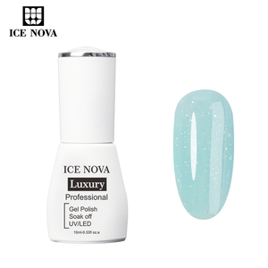 Base Coat ICE NOVA Shiny Dot Rubber, toucher doux, forte adhérence, prévient l'érosion des colorants, inodore, auto-nivelant, couleur - Product Image 5