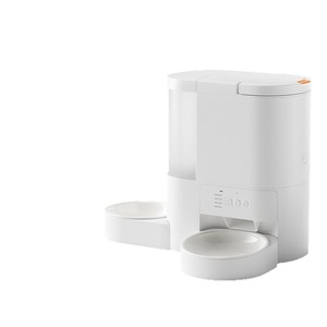 Dudupet Distributeur automatique de nourriture et d'eau pour chats et chiens avec contrôle par application, conception détachable, forme arrondie - Product Image 1