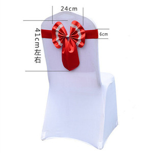 Groothandel AmWedding Model Am 251 Moderne Effen Kleur Elastische Polyester Satijnen Stoelbanden voor Stoelband Strik Bruiloft Banket - Product Image 4