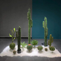 Simulation de cactus en pot grandes plantes cactus plantes vertes scène intérieure décoration de fenêtre ornements fabricants vente en gros