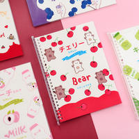 Instagram a frappé l'original mignon détachable en plastique PP givré couverture A5 cahier à feuilles mobiles grand livre à main