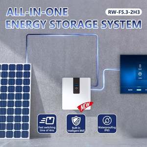 Deye все в одном RW-F5.3-2H3 интегрированный 3,6 кВт Гибридный инвертор и 5,3kwh LFP Аккумулятор для жилой системы хранения энергии - Product Image 4