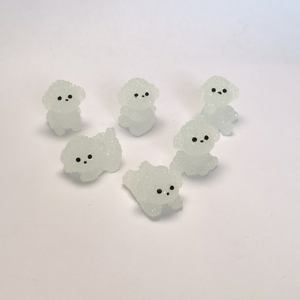 सुंदर भूनिर्माण राल शिल्प चमकदार कुत्ते लघु डोगी चमकदार जानवर घर सजावट - Product Image 3