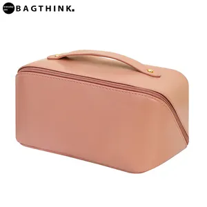 PU leather make up bag toweling makeup bag easy to clean cosmetic bag for women purse