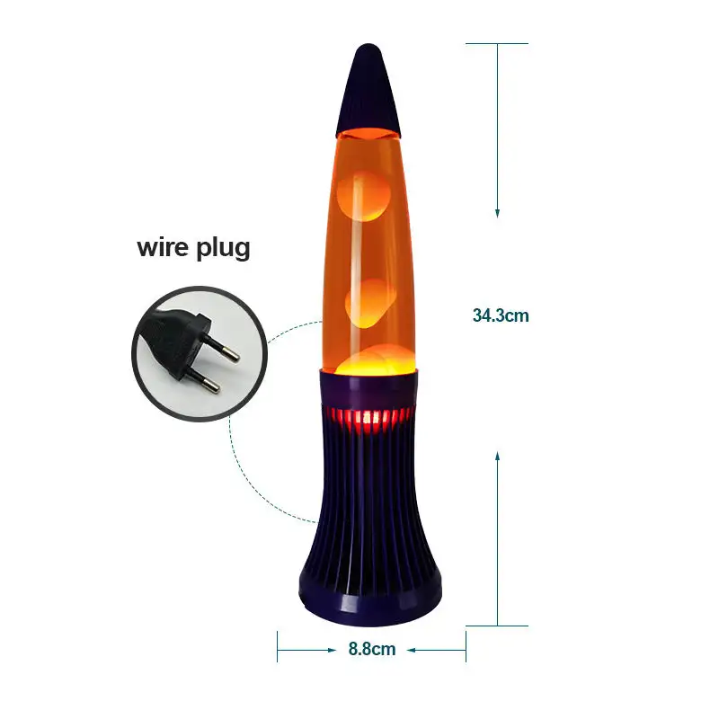 Lâmpada de lava de cera pequena, venda direta de fábrica, lâmpada criativa de metal, lâmpada noturna para quarto
