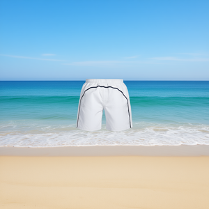 Pantaloncini da bagno HDJ per ragazzi 4 6 8 10 12 ad asciugatura rapida, tinta unita, sportivi, tipo boardshorts - Product Image 2