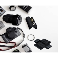 Sac d'appareil photo portable étanche SC ECOMMERCE RK-N6CD-9MUH en nylon/polyester, étui pour cartes mémoire Micro SD/SD/XQD/CF et piles, fabriqué aux États-Unis