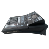 Mélangeur Audio numérique professionnel 16 canaux écran tactile USB DJ système de son Console 5 bandes éclairage vidéo métal plastique