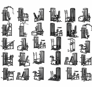 High Quality Heavy Duty 500sqm Commercial Gym Equipment Set Professional Fitness Center Solution Full Set Stainless Steel