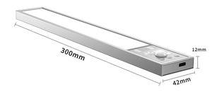Aluminium legierung PC 5V Magnet 30cm Schrank Kleider schrank Sensor LED Schrank Licht - Product Image 3