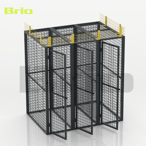 BRIO Eenvoudig te monteren metalen stalen gaas opbergkast beveiligingskast platte verpakking honden- en vogelkooien voor persoonlijke spullen met hangslot - Product Image 1