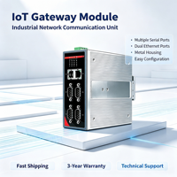 Passerelle Modbus industrielle sur rail DIN, RS232/485 vers Ethernet, convertisseur TCP/RTU, IIoT sans fil, 24V DC, pour usine intelligente