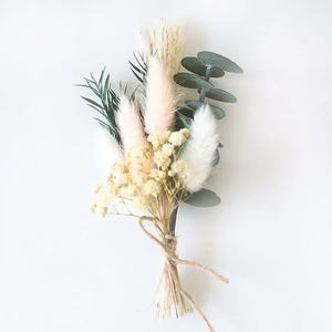 Mini-bouquet de fleurs séchées éternelles personnalisées tout-en-un pour mariée, demoiselle d'honneur, corsage de mariage, boîte cadeau, matériel de décoration DIY - Product Image 2