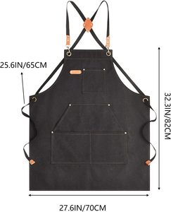 Delantal de Cocina de Lona con Correas Ajustables, Impermeable, Herramientas de Cocina de Alta Calidad, Reutilizable, con Patrón Sublimado - Product Image 4