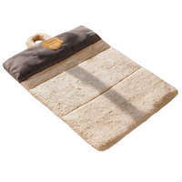 Lit pour animaux de compagnie en flanelle, vente en gros PKY Factory, avec oreiller amovible, chaud pour l'hiver, nid douillet pour chat et chien, lit de sommeil confortable pour animaux de compagnie en intérieur