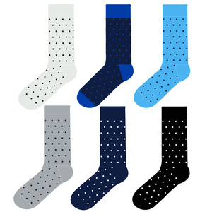 Chaussettes mi-mollet en coton et élasthanne à rayures colorées pour homme – Style coréen tendance printemps-automne, confortables pour la maison - Product Image 6