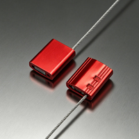 CH211 ZIWEI METAL Scellé de sécurité en câble d'acier galvanisé 1,5 mm certifié ISO17712 réglable pour conteneurs et remorques