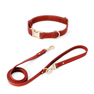 Conjunto de correa para mascotas y <span class=keywords><strong>collar</strong></span> de perro con estilo duradero al por mayor | Nuevo diseño cómodo ajustable de cuero suave para perros medianos y grandes - Product Image 6