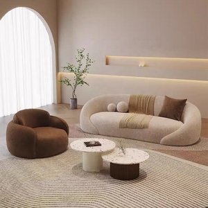 Sofá Curvo de Estilo Medieval para Hogar, Hotel o <span class=keywords><strong>Pequeño</strong></span> Salón de Belleza para Recepción o Área de Descanso en Sala de Estar - Product Image 2
