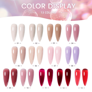 ZYZC Gel UV LED Autolivellante per Estensione Unghie, 100g, <span class=keywords><strong>13</strong></span> Colori, per Salone di Bellezza e Nail Art - Product Image 6