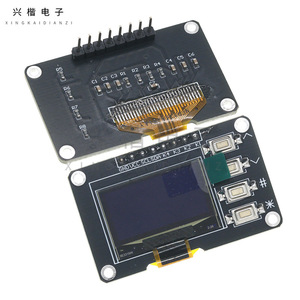 Module d'affichage Oled 0,96 pouce 128x64 Interface IIC avec clavier à 4 touches pour Arduino Raspberry Pi - Product Image 1