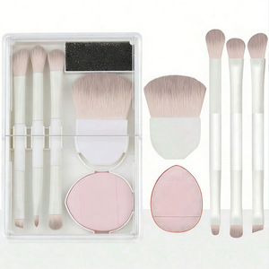 Juego <span class=keywords><strong>de</strong></span> 8 mini brochas <span class=keywords><strong>de</strong></span> <span class=keywords><strong>maquillaje</strong></span> con estuche, portátiles, <span class=keywords><strong>de</strong></span> doble punta, para sombra <span class=keywords><strong>de</strong></span> ojos, polvo, base, esponja para difuminar, herramientas <span class=keywords><strong>de</strong></span> <span class=keywords><strong>maquillaje</strong></span> - Product Image 3