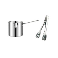 Mini friteuse transfrontalière en acier inoxydable 304 durable passe au lave-vaisselle petite friteuse à économie d'huile de cuisine pour ustensiles de cuisine
