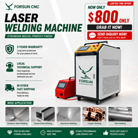 31% de réduction Vente en gros 3 en 1 FORSUNW1000 CNC 2kW Machine de découpe, de nettoyage et de soudage au laser portative