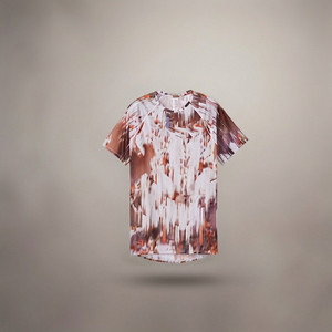 Camiseta de Manga Corta para Hombre, Cuello Redondo, Frente Sólido, Transpirable, de Poliéster Tejido, Corte Regular Informal - Product Image 3