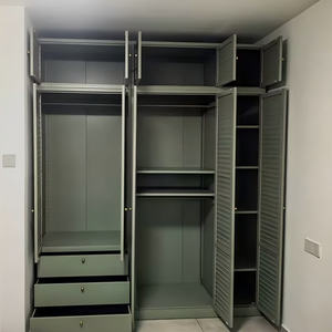 Nouvelle Armoire Contemporaine en Acier Robuste, Meuble de Rangement Écologique Résistant à la Rouille pour Chambre à Coucher, Appartement, Location, <span class=keywords><strong>Dressing</strong></span> - Product Image 5