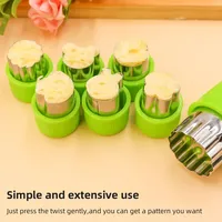 Accessoires de cuisson Mini emporte-pièce cœur ours emporte-pièce emporte-pièce fruits légumes et pics alimentaires ensemble pour décorer les aliments