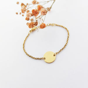 Lot de 10 bracelets plaqué or 18k, matériaux en acier inoxydable, breloques, accessoires pour bijoux de bébé - Product Image 2