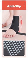 Attelle de cheville de sport avec logo OEM Protecteur de cheville de football Sangle de compression en nylon Ceinture Bandage élastique noir Support de cheville de gymnastique sportive