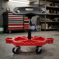Chaise roulante en plastique pour lave-auto, siège pivotant pour atelier de réparation et outils de véhicule