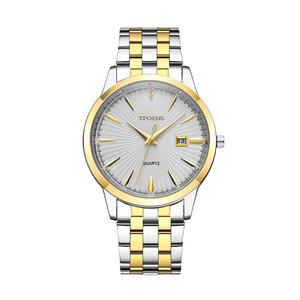New Fashion Simple Waterproof Men's Alloy <b>Case</b> Stainless Steel Quartz <b>Watch</b> Calendar Business Pointer Dial Mechanical <b>Watches</b> - Product Image 6