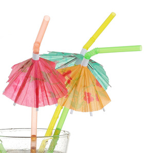 Pailles en <span class=keywords><strong>plastique</strong></span> réutilisables à prix de gros, décorations pliables pour mariages et camping, sans BPA, écologiques et biodégradables - Product Image 4