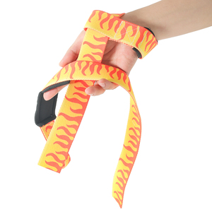 Custom Logo Wholesale Anime Berserk Adjustable Deadlift Straps Neoprene Cushioned Wrist Padded - Product Image 3