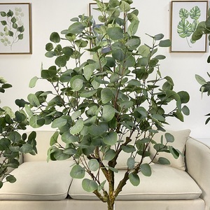 <span class=keywords><strong>Plantes</strong></span> artificielles <span class=keywords><strong>vertes</strong></span> en plastique, eucalyptus pour la <span class=keywords><strong>d</strong></span>écoration intérieure de la maison - Product Image 2